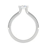 Load image into Gallery viewer, 2-Carat Lab Grown Solitaire Diamond Split Shank Platinum Ring JL PT RP RD LG G 170-D
