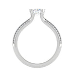 Load image into Gallery viewer, 2-Carat Lab Grown Solitaire Diamond Split Shank Platinum Ring JL PT RP RD LG 170-D
