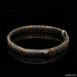 Load image into Gallery viewer, Men of Platinum| 8mm Rose Gold Matte &amp; Hi-Polish Bracelet for Men JL PTB 1319

