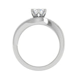 Load image into Gallery viewer, 1-Carat Lab Grown Solitaire Diamond Platinum Engagement Ring JL PT RP RD LG-139
