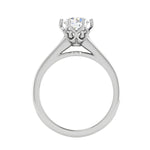 Load image into Gallery viewer, 1-Carat Lab Grown Solitaire Diamond Shank Platinum Engagement Ring JL PT RV RD LG-108
