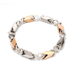 Load image into Gallery viewer, Men of Platinum | 7.75mm Platinum Rose Gold Bracelet for Men JL PTB 1358
