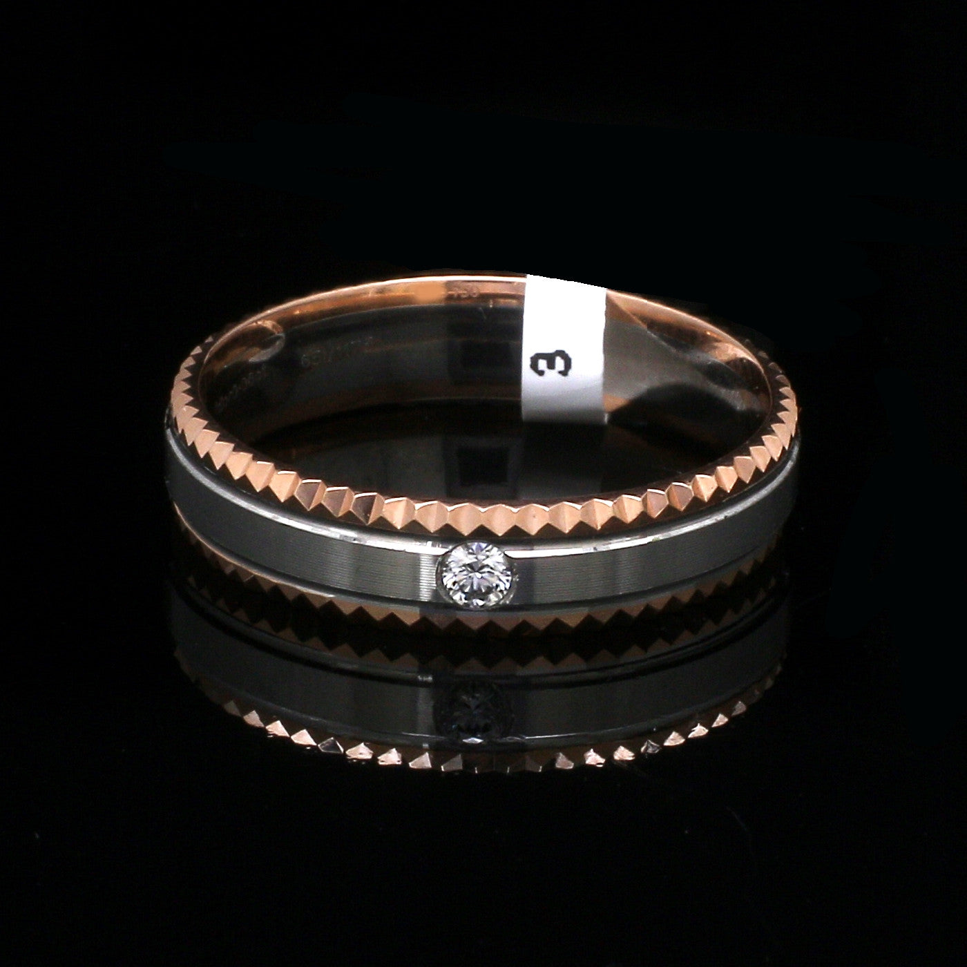 Platinum Rose Gold Diamond Ring JL PT 1419