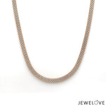Load image into Gallery viewer, 4mm Platinum + 18K Rose Gold Double Side Chain for Men JL PT CH 1419
