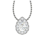 Load image into Gallery viewer, 50-Pointer Pear Solitaire Cut Platinum Diamond Pendant JL PT PF PS 111-A   Jewelove.US
