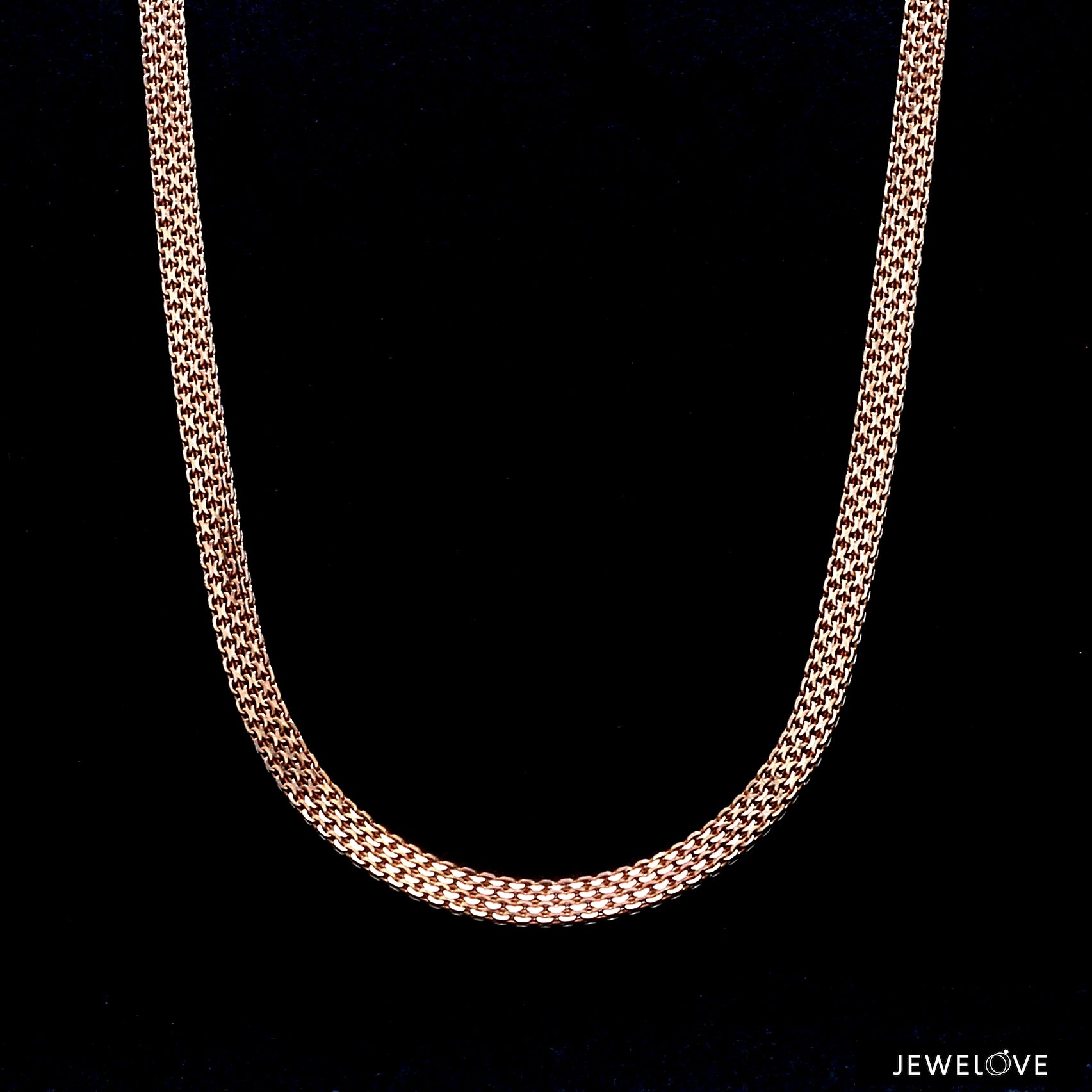 4.5mm Double-Sided Platinum & Rose Gold Unisex Chain JL PT CH 1151-A