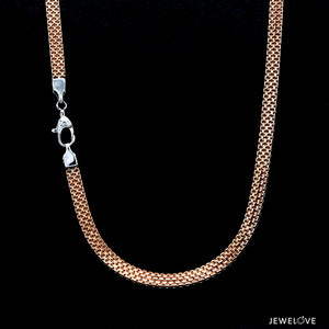 4.5mm Double-Sided Platinum & Rose Gold Unisex Chain JL PT CH 1151-A