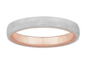 3mm Platinum Band with Rose Gold Band Inside JL PT 439-A   Jewelove.US