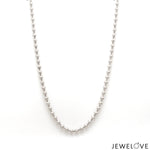 Load image into Gallery viewer, 3mm Round Ball Platinum Unisex Chain JL PT CH 1147-A
