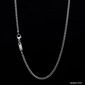 2mm Platinum Curb Chain Uni-sex JL PT CH 982-A   Jewelove.US