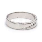 Load image into Gallery viewer, 4 Diamond Platinum Band for Men JL PT 476   Jewelove.US
