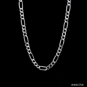 4.5mm Linked Figaro Platinum Sachin Chain for Men JL PT CH 717   Jewelove