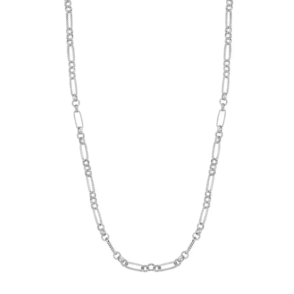 4.5mm Linked Figaro Platinum Sachin Chain for Men JL PT CH 717   Jewelove