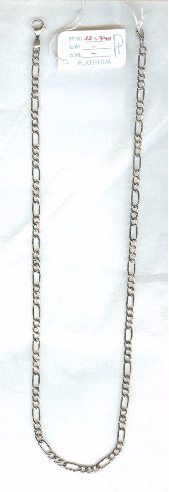4.5mm Linked Figaro Platinum Sachin Chain for Men JL PT CH 717   Jewelove