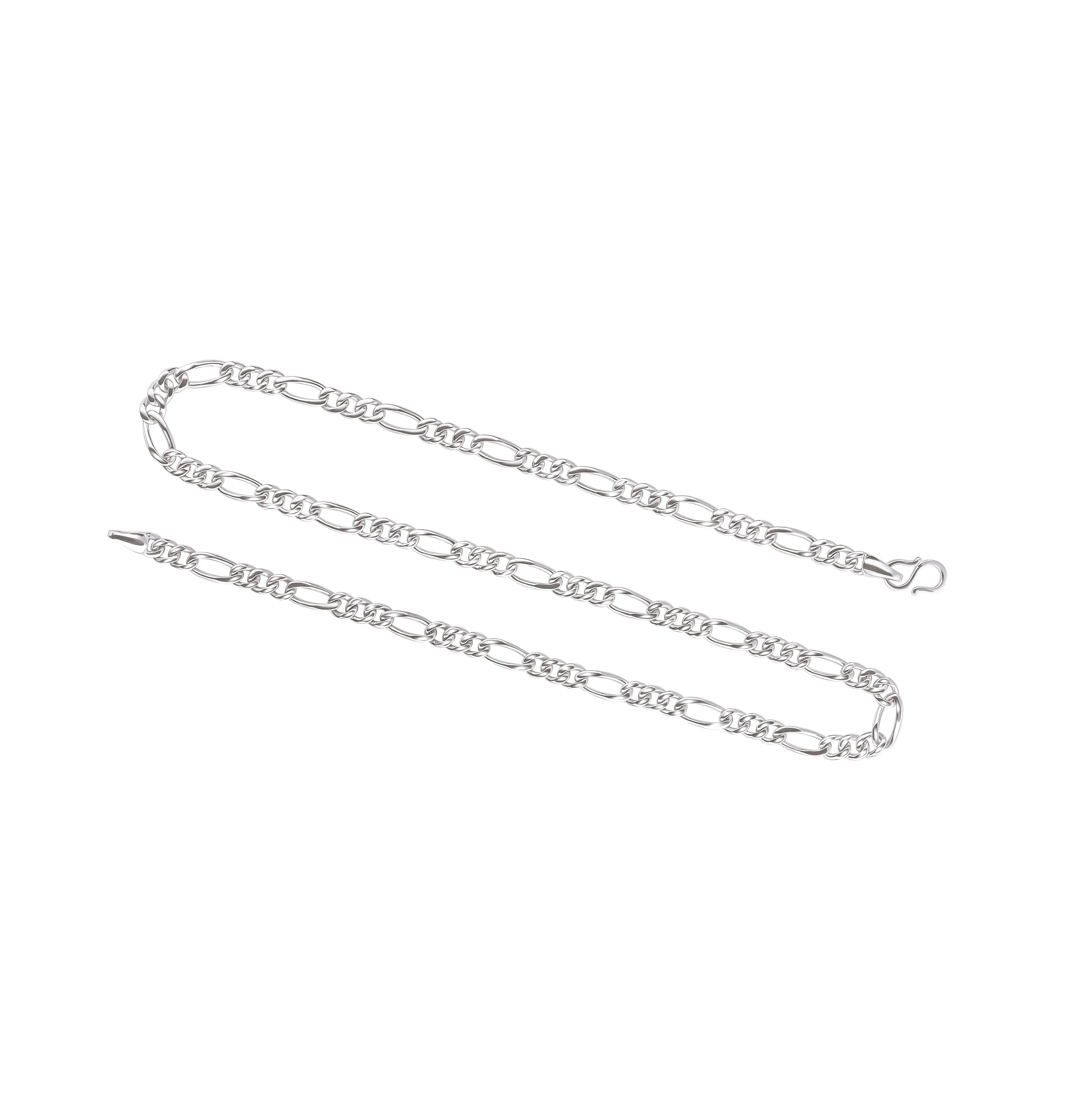 4.5mm Linked Figaro Platinum Sachin Chain for Men JL PT CH 717   Jewelove