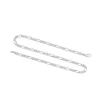 Load image into Gallery viewer, 4.5mm Linked Figaro Platinum Sachin Chain for Men JL PT CH 717   Jewelove
