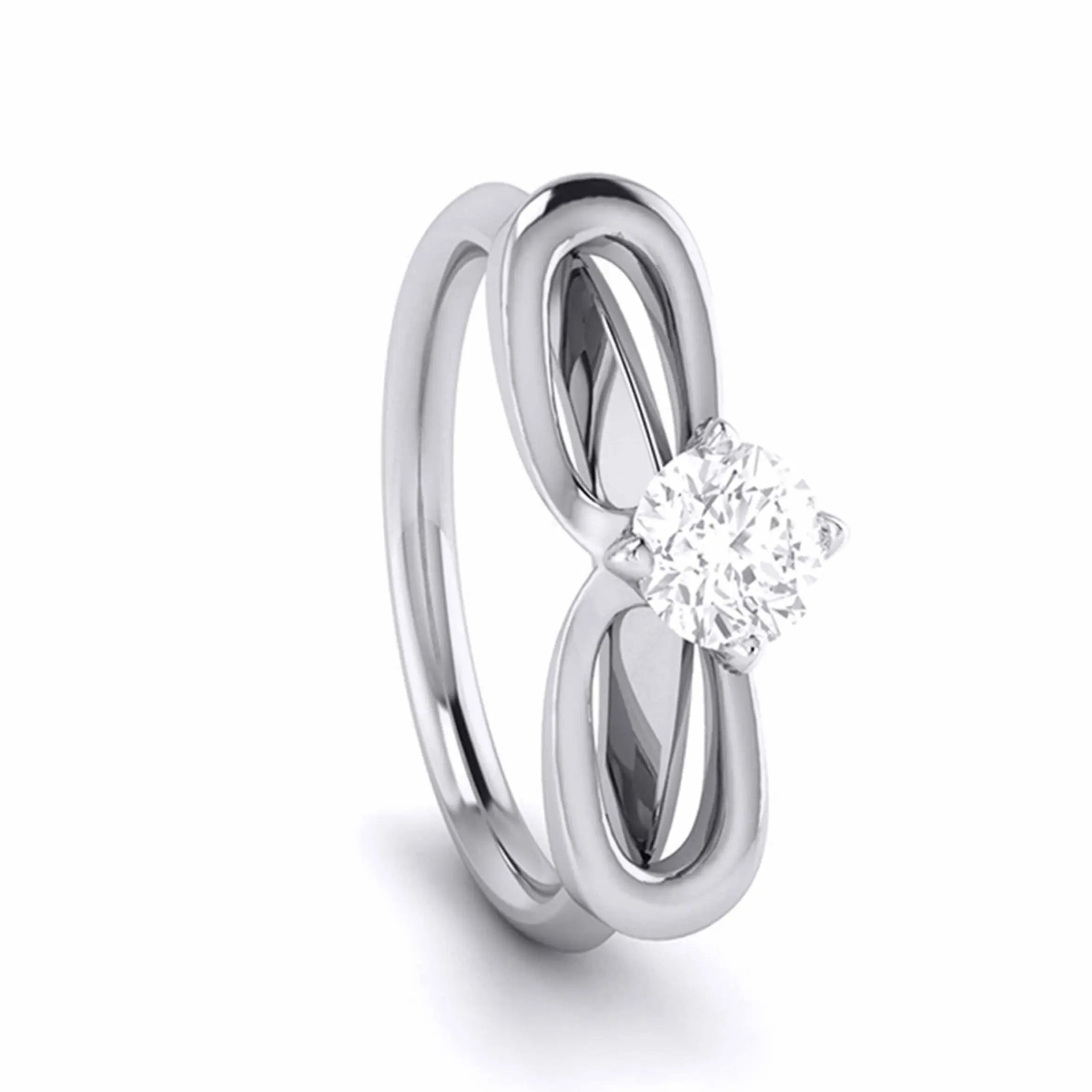40-Pointer Designer Platinum Solitaire Engagement Ring for Women JL PT G 112   Jewelove.US