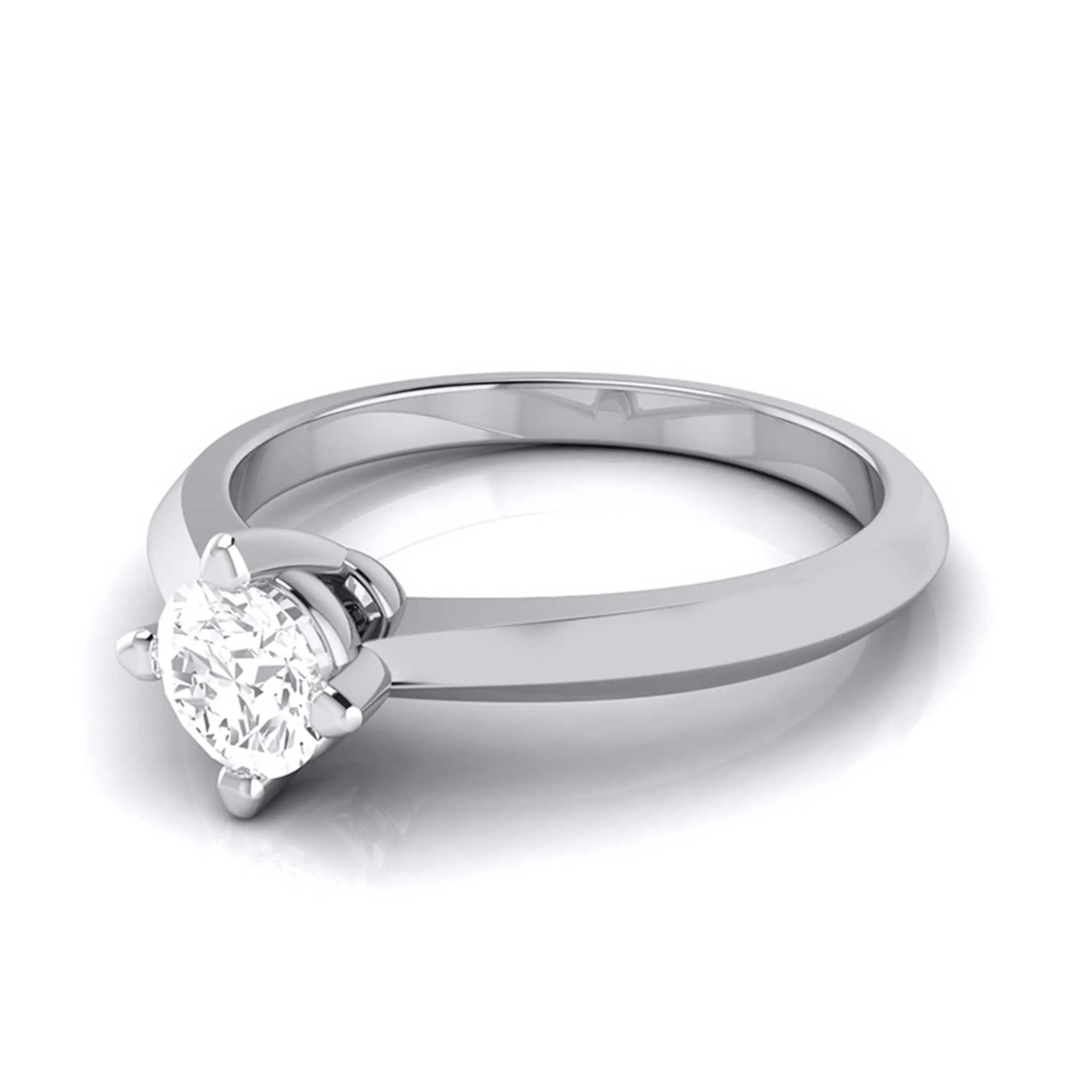 40-Pointer Platinum Solitaire Engagement Ring JL PT G 121   Jewelove.US