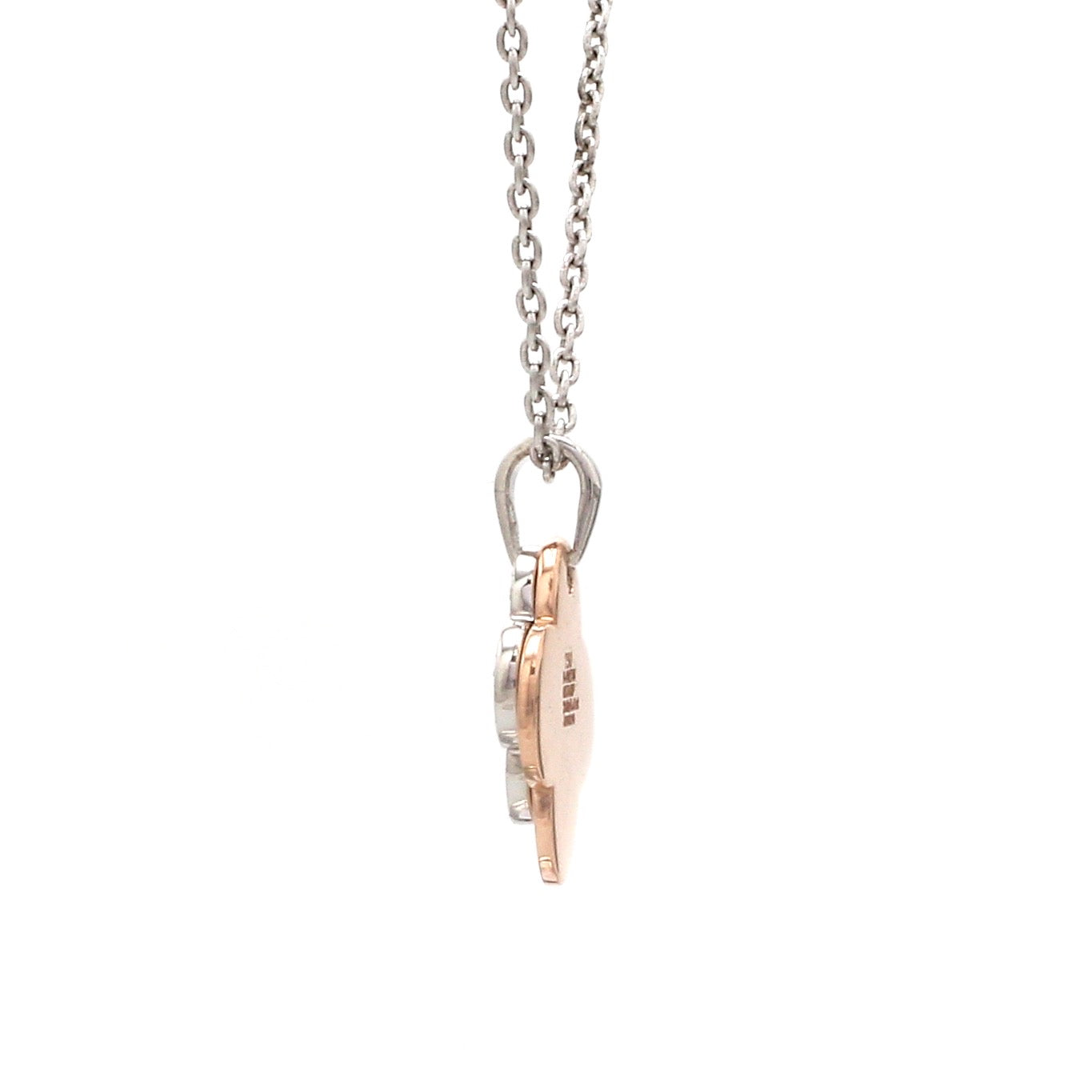 Evara Platinum Rose Gold Diamond Pendant for Women JL PT P 329   Jewelove
