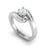 Load image into Gallery viewer, 50-Pointer Lab Grown Solitaire Diamond Platinum Ring JL PT RP RD LG G 139
