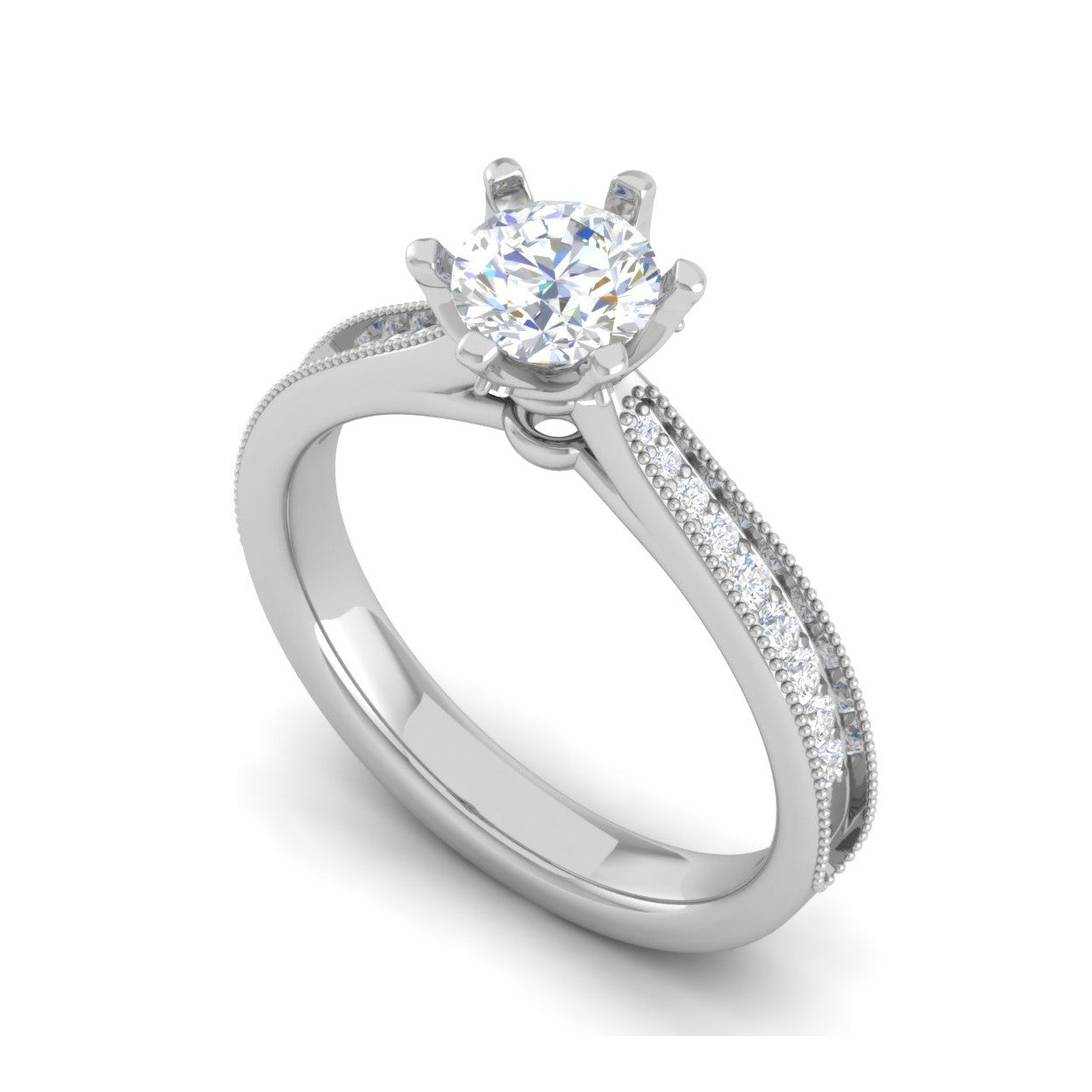 2-Carat Lab Grown Solitaire Diamond Platinum Ring JL PT RV CU LG G 105-D