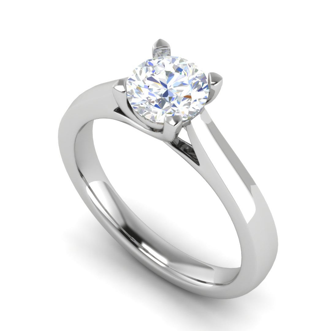 50-Pointer Solitaire Platinum Ring for Women JL PT RS PR LG G 136