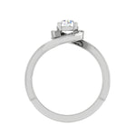Load image into Gallery viewer, 1-Carat Solitaire Halo Diamond Shank Platinum Ring JL PT RP RD LG 178-B
