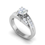 Load image into Gallery viewer, 2-Carat Lab Grown Solitaire Diamond Split Shank Platinum Engagement Ring JL PT LG WB5808E-B
