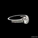 Load image into Gallery viewer, 30-Pointer Solitaire Platinum Diamond Split Shank Ring JL PT 1221-B

