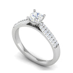 Load image into Gallery viewer, 0.30 cts Solitaire Diamond Split Shank Platinum Ring JL PT RP RD 152   Jewelove.US
