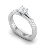 Load image into Gallery viewer, 1.50-Carat Lab Grown Solitaire Diamond Split Shank Platinum Ring JL PT RP RD LG 169-C
