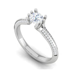 Load image into Gallery viewer, 2-Carat Lab Grown Solitaire Diamond Split Shank Platinum Ring JL PT RP RD LG 170-D
