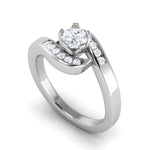 Load image into Gallery viewer, 2-Pointer Lab Grown Solitaire Diamond Platinum Ring JL PT Rp Rd LG-139-B
