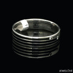Load image into Gallery viewer, Platinum Love Bands Diamond Couple Rings with Black Enamel JL PT 1421
