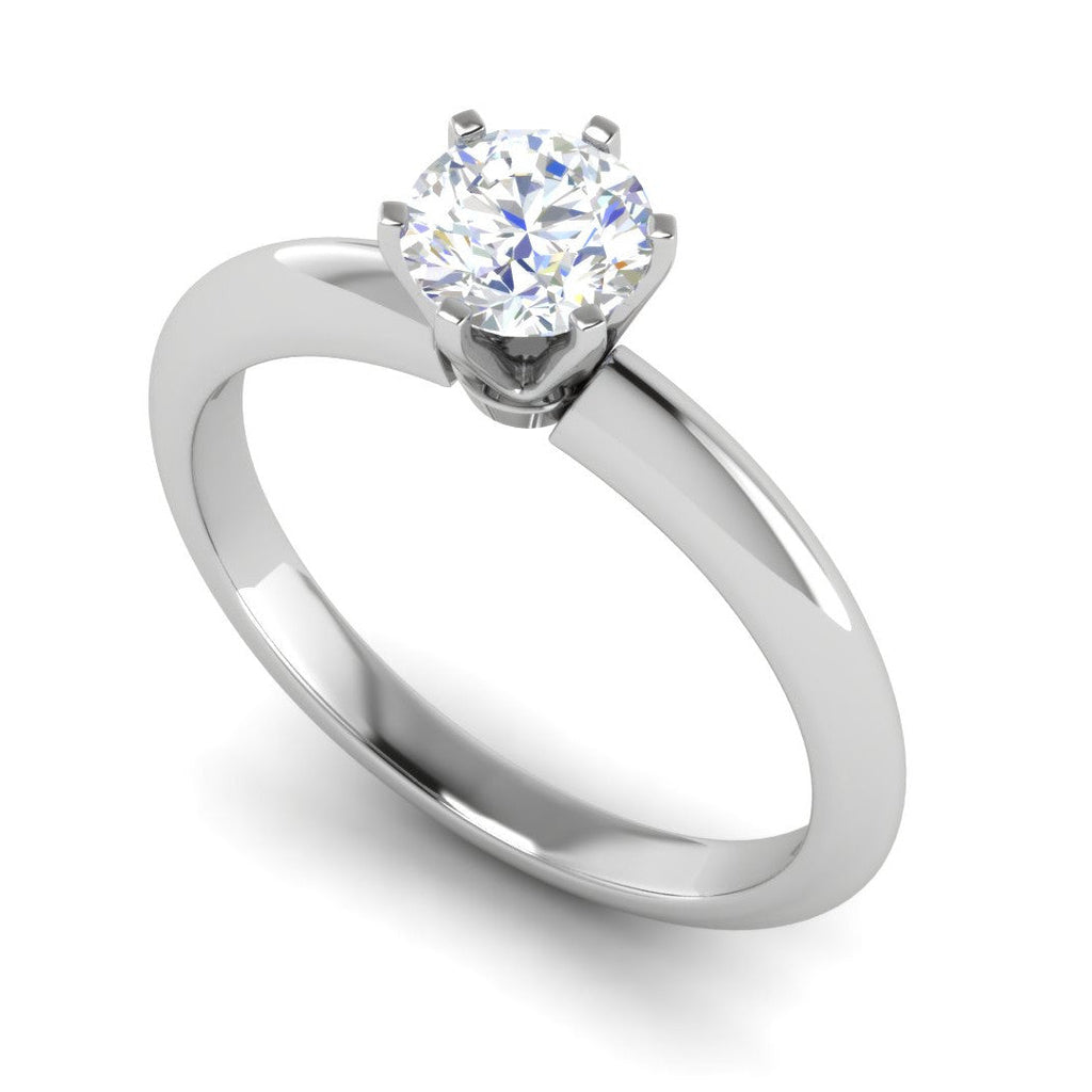 0.30 cts Solitaire Platinum Ring JL PT RS RD 177   Jewelove.US