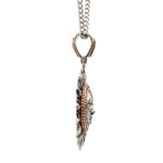 Load image into Gallery viewer, Sun Om Pendant | Platinum + Rose Gold JL PT P 375
