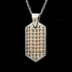 Men of Platinum | Striking Dual Tone Platinum & Rose Gold Pendant for Men JL PT P 190   Jewelove.US