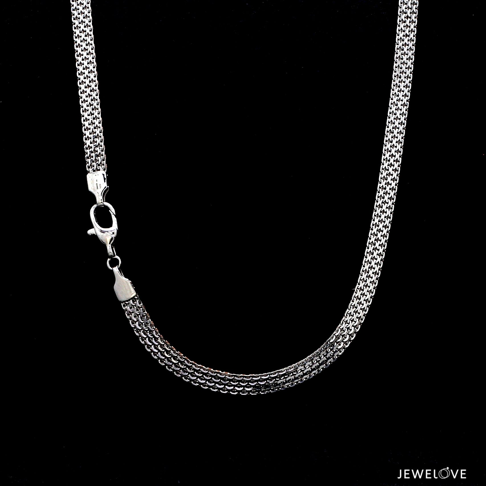 4.5mm Double-Sided Platinum & Rose Gold Unisex Chain JL PT CH 1151-A