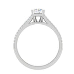 Load image into Gallery viewer, 70-Pointer Solitaire Diamond Split Shank Platinum Ring JL PT RP RD 163-B
