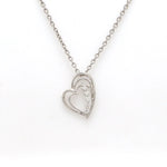 Load image into Gallery viewer, 5 Diamond Platinum Heart Pendant with Diamonds JL PT P 8097   Jewelove.US
