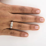 Load image into Gallery viewer, 50 Pointer - 3 Diamond Mystery Platinum Solitaire Ring JL PT 561   Jewelove.US
