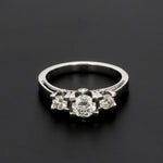 Load image into Gallery viewer, 50 Pointer - 3 Diamond Mystery Platinum Solitaire Ring JL PT 561   Jewelove.US
