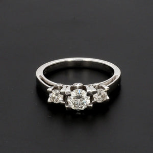 50 Pointer - 3 Diamond Mystery Platinum Solitaire Ring JL PT 561   Jewelove.US