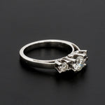 Load image into Gallery viewer, 50 Pointer - 3 Diamond Mystery Platinum Solitaire Ring JL PT 561   Jewelove.US
