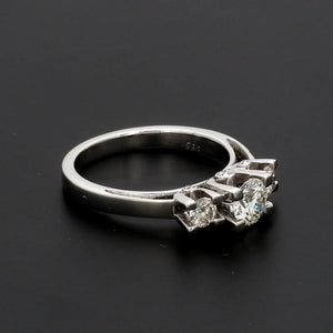 50 Pointer - 3 Diamond Mystery Platinum Solitaire Ring JL PT 561   Jewelove.US