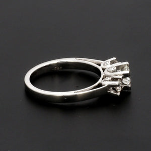 50 Pointer - 3 Diamond Mystery Platinum Solitaire Ring JL PT 561   Jewelove.US