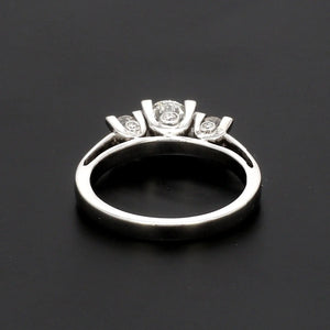 50 Pointer - 3 Diamond Mystery Platinum Solitaire Ring JL PT 561   Jewelove.US
