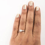 Load image into Gallery viewer, 50 Pointer Classic 4 Prong Cathedral Setting Platinum Solitaire Ring JL PT 558   Jewelove.US
