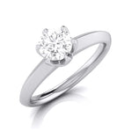 Load image into Gallery viewer, 50-Pointer Flowery Platinum Solitaire Engagement Ring JL PT G 106-A   Jewelove.US
