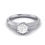 Load image into Gallery viewer, 50-Pointer Flowery Platinum Solitaire Engagement Ring JL PT G 106-A   Jewelove.US
